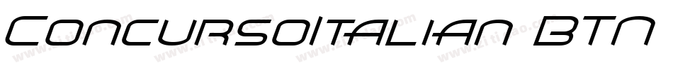 ConcursoItalian BTN Lt Oblique字体转换